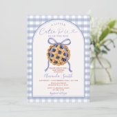 Invitation Fête de bébé : Un petit gâteau est en route (Debout devant)