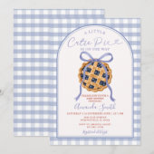 Invitation Fête de bébé : Un petit gâteau est en route (Devant / Derrière)