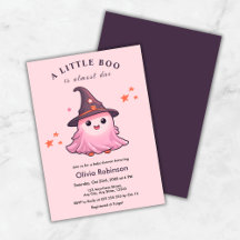 Fête de bébé Un Petit Houhou Halloween Rose