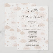 Invitation Fête de Bébé Un Petit Morceau de Ciel (Devant / Derrière)