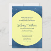 Invitation Fête de bébé vache sautant par-dessus la lune (Dos)