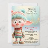 Invitation Fête de Bienvenue de l'Elf | Célébration d'Arrivée (Devant)