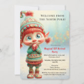 Invitation Fête de Bienvenue de l'Elf | Célébration d'Arrivée (Devant)