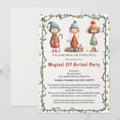 Invitation Fête de Bienvenue de l'Elf | Célébration d'Arrivée (Devant / Derrière)