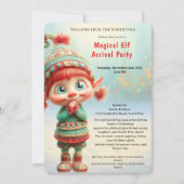 Invitation Fête de Bienvenue de l'Elf | Célébration d'Arrivée (Devant)
