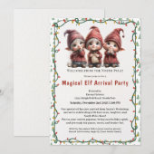 Invitation Fête de Bienvenue de l'Elf | Célébration d'Arrivée (Devant / Derrière)