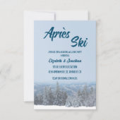 Invitation Fête de bienvenue de pré-mariage en forêt de monta (Devant)