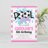 Invitation Fête de billard de football Anniversaire Invitatio (Debout devant)