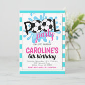 Invitation Fête de billard de football Anniversaire Invitatio (Debout devant)