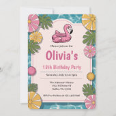 Invitation Fête de billard d'été Fête d'anniversaire (Devant)