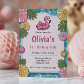 Invitation Fête de billard d'été Fête d'anniversaire