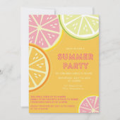 Invitation Fête de billard d'été Lemonade (Devant)