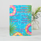 Invitation Fête de billard pour filles Anniversaire d'été (Debout devant)