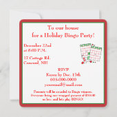 Invitation Fête de Bingo (Dos)