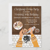 Invitation Fête de biscuits de Noël (Devant)