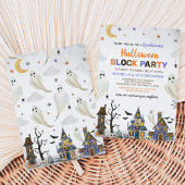 Invitation Fête de Bloc Halloween