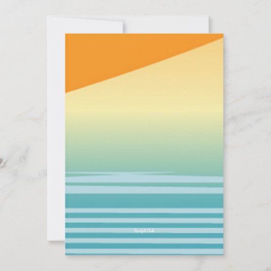 Invitation Fête de blocs d'été (Dos)