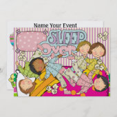 Invitation Fête de bois - Dormir sur (Devant / Derrière)