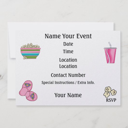 Invitation Fête de bois / Sommeil - SRF (Dos)