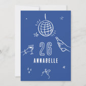 Invitation fête de boisson d'anniversaire à l'arc dessinée ma (Devant)