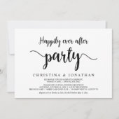 Invitation Fête de bonheur éternel, épouse rustique moderne (Devant)