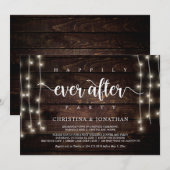 Invitation Fête de bonheur éternel, évasion aux lumières scin (Devant / Derrière)