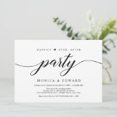 Invitation Fête de bonheur éternel, mariage en fuite (Debout devant)