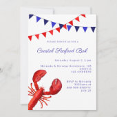 Invitation Fête de bouillabaisse de fruits de mer côtiers (Devant)