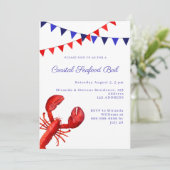 Invitation Fête de bouillabaisse de fruits de mer côtiers (Debout devant)