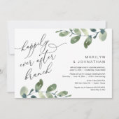 Invitation Fête de Brunch Après Mariage dans la Verdure (Devant)