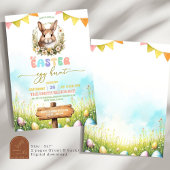 Invitation Fête de Brunch Chasse aux Oeufs de Pâques