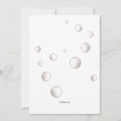 Invitation Fête de bulles mignonne (Dos)