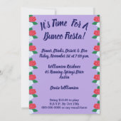 Invitation Fête de Bunco Jour des Morts squelette (Dos)