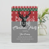 Invitation Fête de bureau Pull de Noël Cerf Pull Moche (Debout devant)