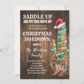 Invitation Fête de Cactus de Noël de l'Ouest (Devant)