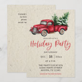Invitation Fête de camion de vacances (Devant / Derrière)