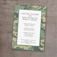 Fête de camouflage militaire