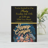 Invitation Fête de camping (Debout devant)