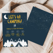 Invitation Fête de Camping