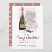 Invitation Fête De Camping Sous Les Étoiles (Devant / Derrière)