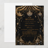 Invitation Fête de Carnaval Halloween Élégante (Devant / Derrière)