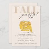 Invitation Fête de célébration d'automne (Devant / Derrière)