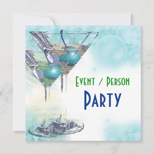 Invitation fête de célébration de 40e anniversaire major PERS (Devant)