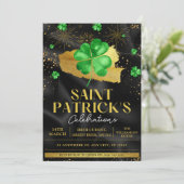 Invitation Fête de célébration de la Saint-Patrick Verte & Do (Debout devant)