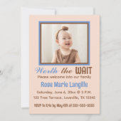 Invitation Fête de célébration de l'adoption de photo modifia (Devant)