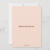 Invitation Fête de célébration de l'adoption de photo modifia (Dos)