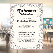 Invitation Fête de célébration de l'enseignant à la retraite