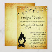 Invitation Fête de célébration de saison de feu de camp dans  (Devant / Derrière)