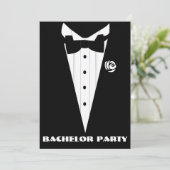 Invitation fête de célibataire, douche de mariée, fête de cer (Debout devant)