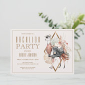 Invitation Fête de célibataire messieurs Llama formelle (Debout devant)